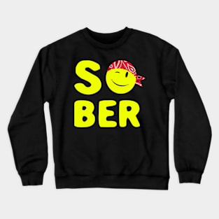 Sober Smiley Face Crewneck Sweatshirt